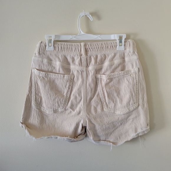 American Eagle Beige Stretch Denim Shorts - Picture 5 of 6